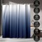 Americanflat 71x74 Ombre Blue Shower Curtain - Water Resistant - Polyester Fabric